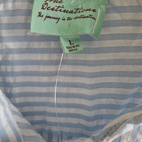 True Destinations Women's Lounge Shirt and Pants Set - Picture 6 of 7